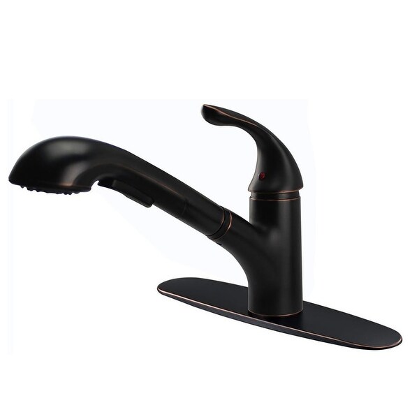 Ultra Faucets UF12705 1-Handle Kitchen Faucet Pull-Out Spray Oil Rubbed Bronze - Oil Rubbed Bronze