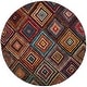 preview thumbnail 12 of 13, SAFAVIEH Aruba Magdalene Boho Abstract Rug 6'7" Round - Multi - Round