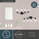 preview thumbnail 4 of 10, Bellwood Traditional Bathroom Vanity Wall Lighting Fixture, Glass Shade, Dimmable, LED Compatible, Over the Mirror Mount