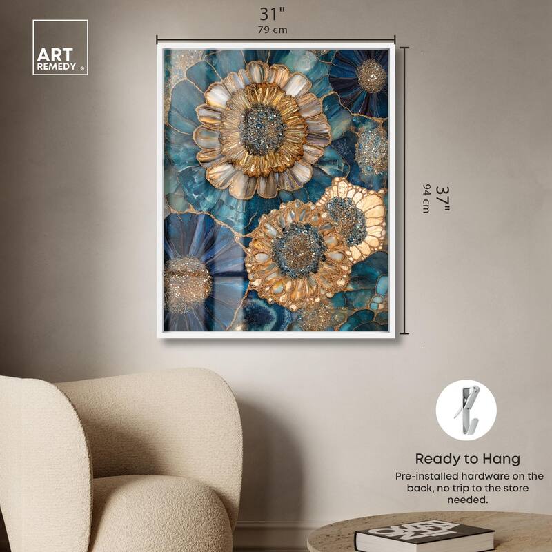 Opulent Geode I Shadowbox by Art Remedy
