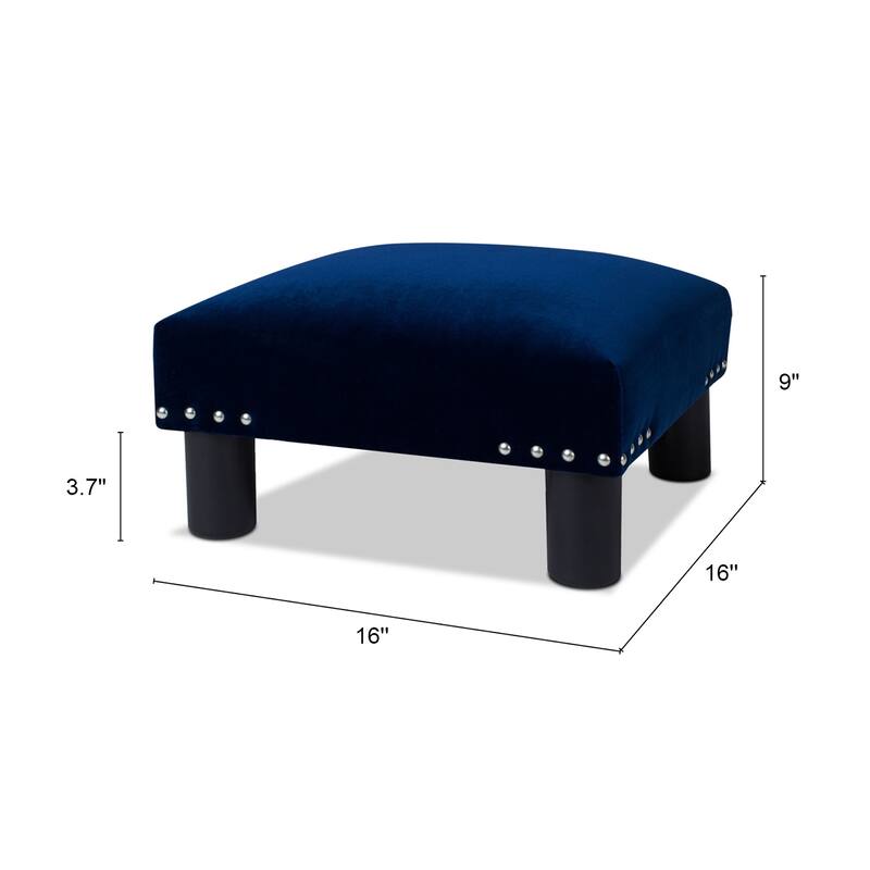 Jules 16" Square Footstool Ottoman