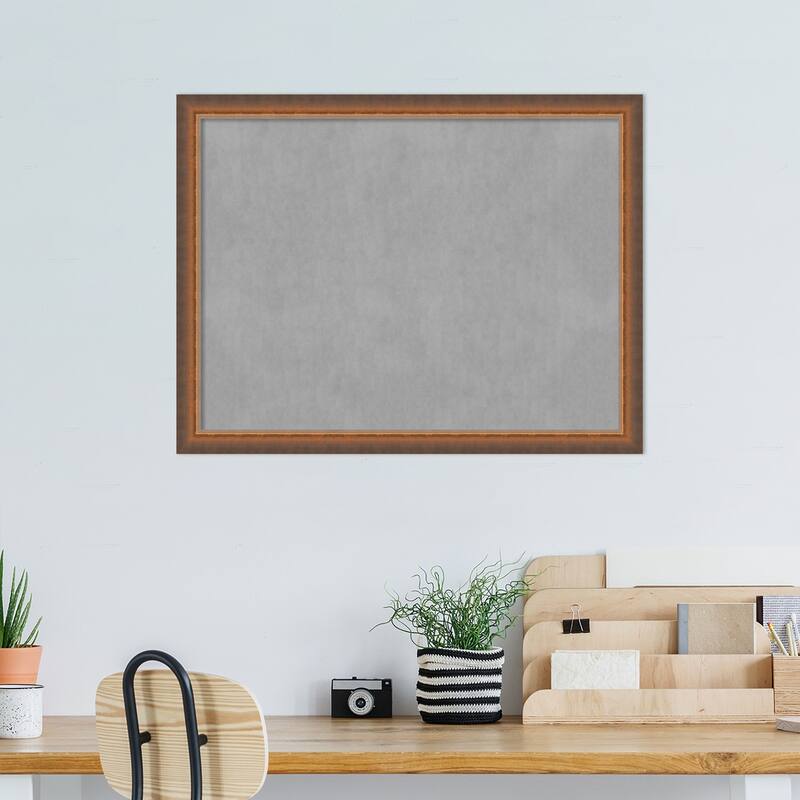 Amanti Art Two Tone Bronze Copper Framed Magnetic Board