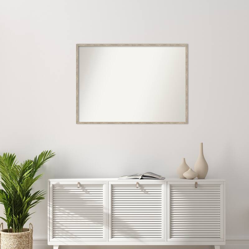 Imprint Non-Beveled Wood Framed Wall Mirror