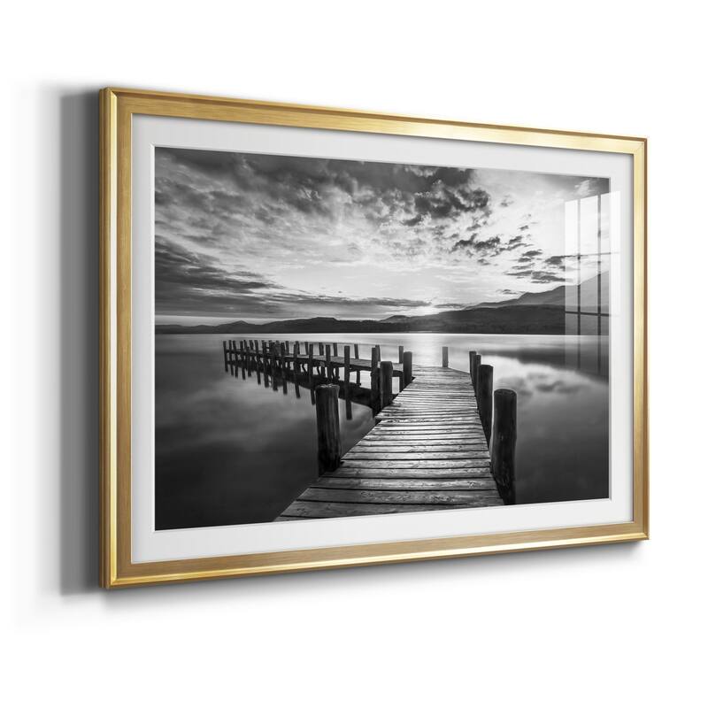 Evening Dock Premium Framed Print - Ready to Hang