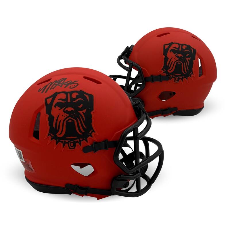 Myles Garrett Autographed Cleveland Browns Signed Football Rave Mini Helmet Beckett COA - 8' x 11'