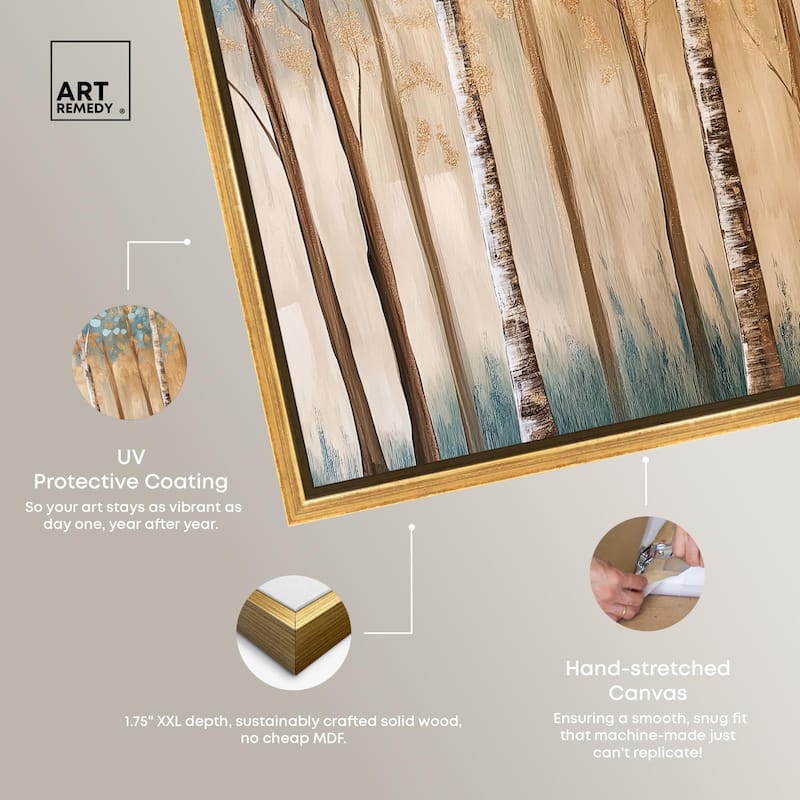 Birch Grove Radiance Canvas by Art Remedy