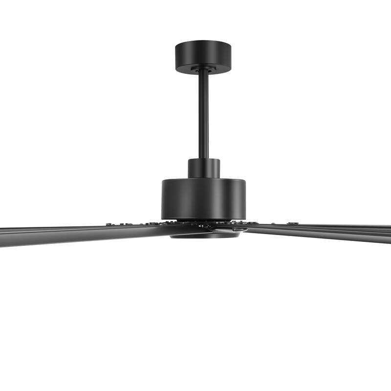 Large 72"/84"/96"/120" Black Ceiling Fan with Remote without Light-6/8 Aluminum Blades
