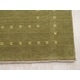 preview thumbnail 4 of 7, Handmade Wool Green Transitional Solid Rug