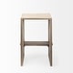 preview thumbnail 14 of 29, Aida Natural Brown Solid Wood Bar Stool