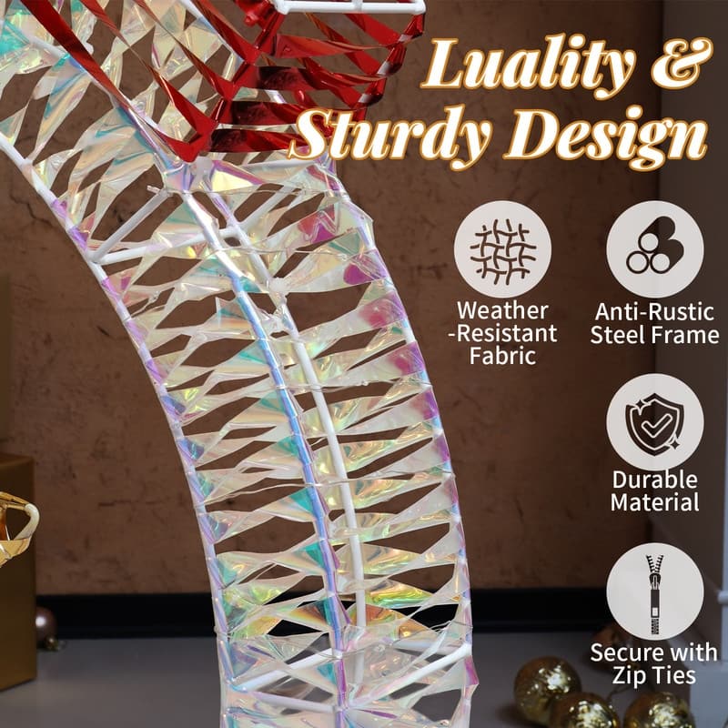 Set of 3 Lighted Iridescent Cut-out Light Bulb Christmas Decorations, Pre-lit Holiday Decor for Xmas Decor Holiday Displays