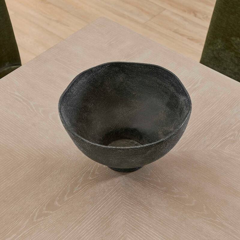 Uttermost Komorebi Indoor-Outdoor Black Bowl - 13.00" W x 8.00" H x 13.00" D