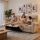 preview thumbnail 101 of 118, MCombo 64.6" Wall Hugger Power Loveseat Fabric Recliner Sofa with USB Ports