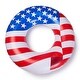 preview thumbnail 2 of 6, Swimline 36" Round Inflatable Patriotic American Flag Swimming Pool Tube Float - 0.65