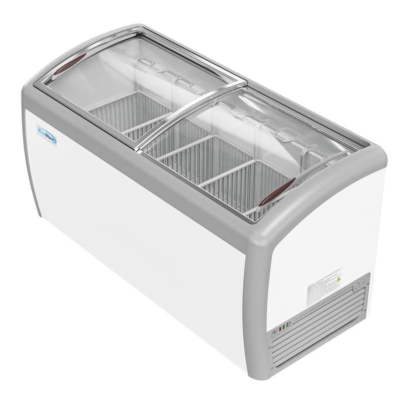 16 cu. ft. Manual Defrost Commercial Ice Cream Chest Freezer in White