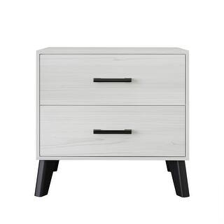 CraftPorch Classic Style 2-Drawers Wooden Nightstand