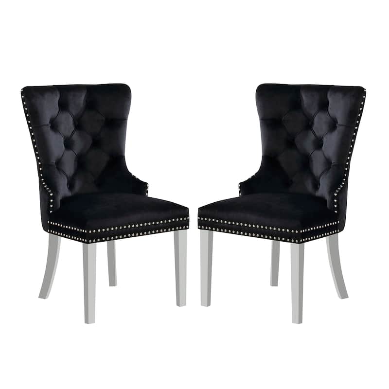 Pizo Glam Glass Top 5-Piece Dining Table Set by Furniture of America