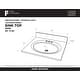 preview thumbnail 23 of 29, Fine Fixtures White Cultured Marble Top With Integrated Sink, 4" Backsplash and Overflow Included.