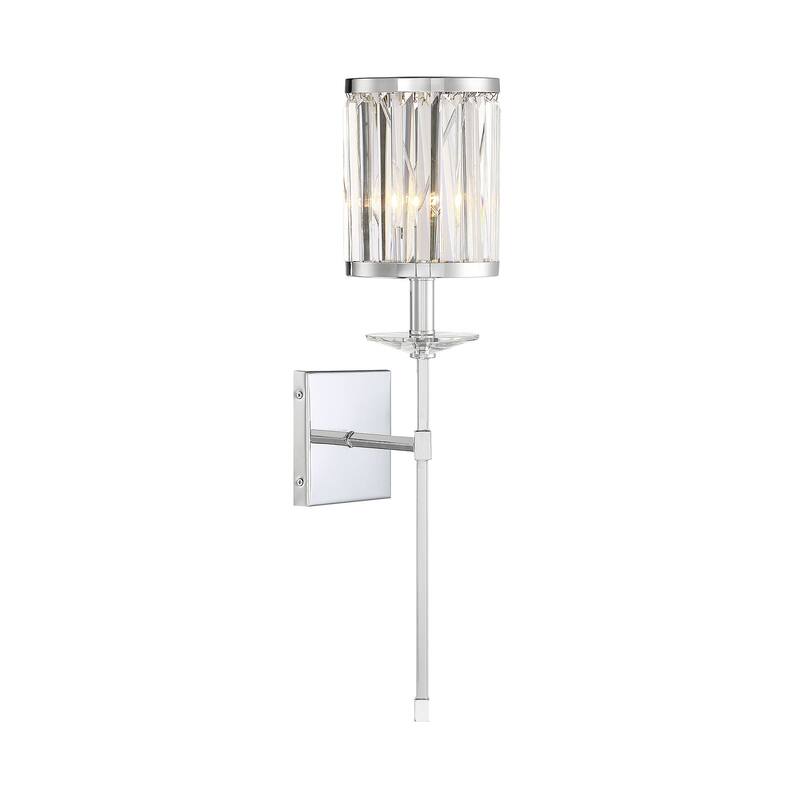 Savoy House Ashbourne 26" Wall Sconce in Polished Chrome