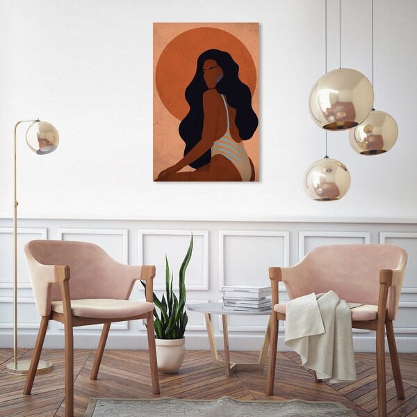 Oliver Gal 'At the Copper Sun' Fashion Orange Wall Art Canvas