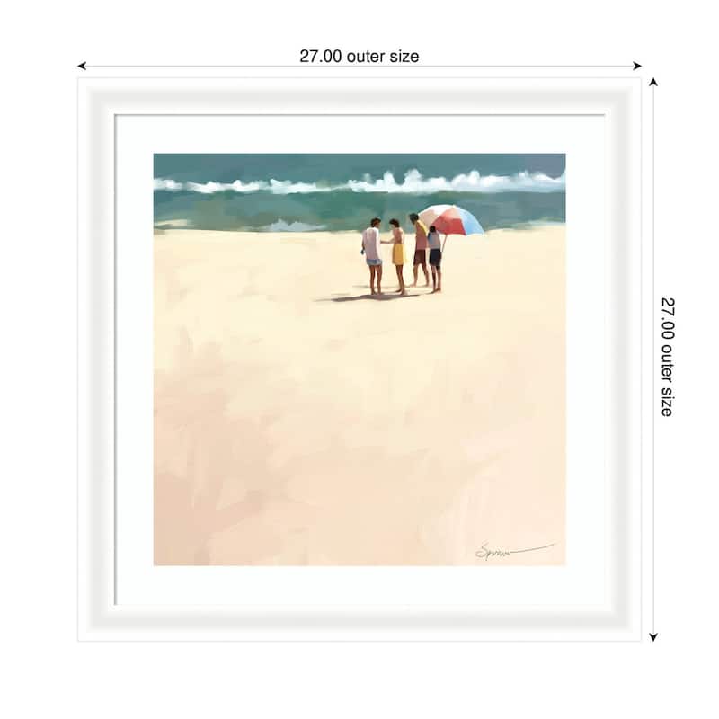 Kate and Laurel afternoon meet up by Mary Sparrow Framed Wall Art Print