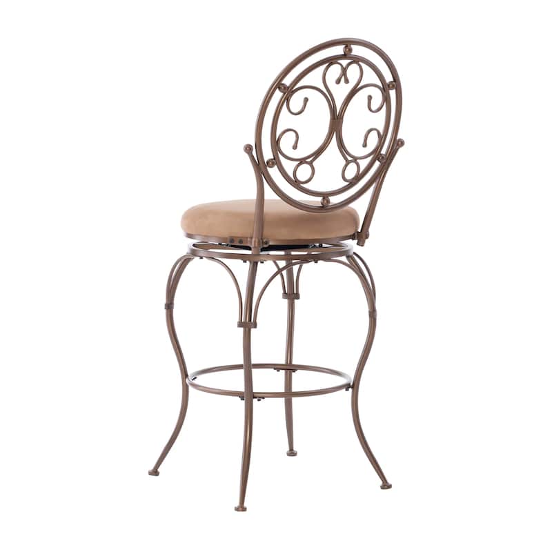 Monaco Big & Tall Scroll Circle Back Barstool