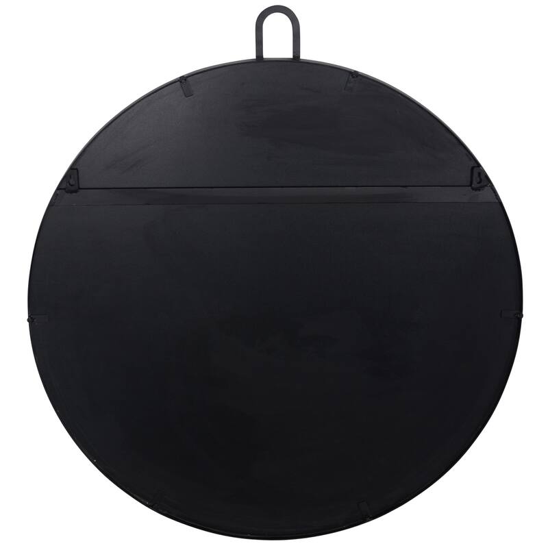Varaluz Stopwatch Round Accent Mirror - 30"W x 30"H - Black