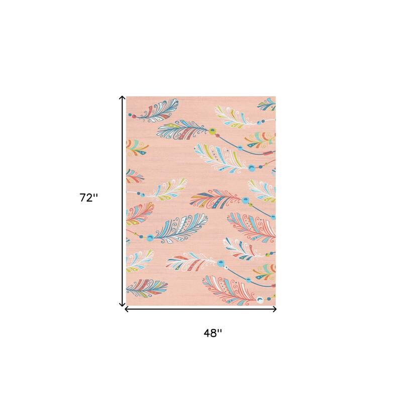 HomeRoots Juvenile/Youth Casual Rectangle Area Rug