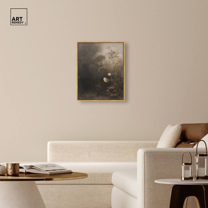 Owl in the Shadows II Canvas by Art Remedy