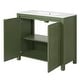 preview thumbnail 142 of 161, GDFStudio - Elysia Wood Bathroom Vanity with Ceramic Sink & Storage Cabinet Organizer