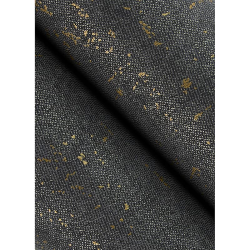 A-Street Prints Elatha Charcoal Gilded Texture Wallpaper