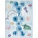preview thumbnail 11 of 11, SAFAVIEH Kids Playhouse Machine Washable Slip Resistant Tifany Abstract Rug 5'5" x 7'7" - Blue/Grey - Rectangle