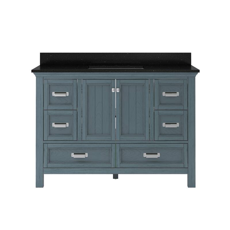 CRAFT + MAIN BAVT4922D-QBG Brantley 48" Free Standing Single Basin - Harbor Blue