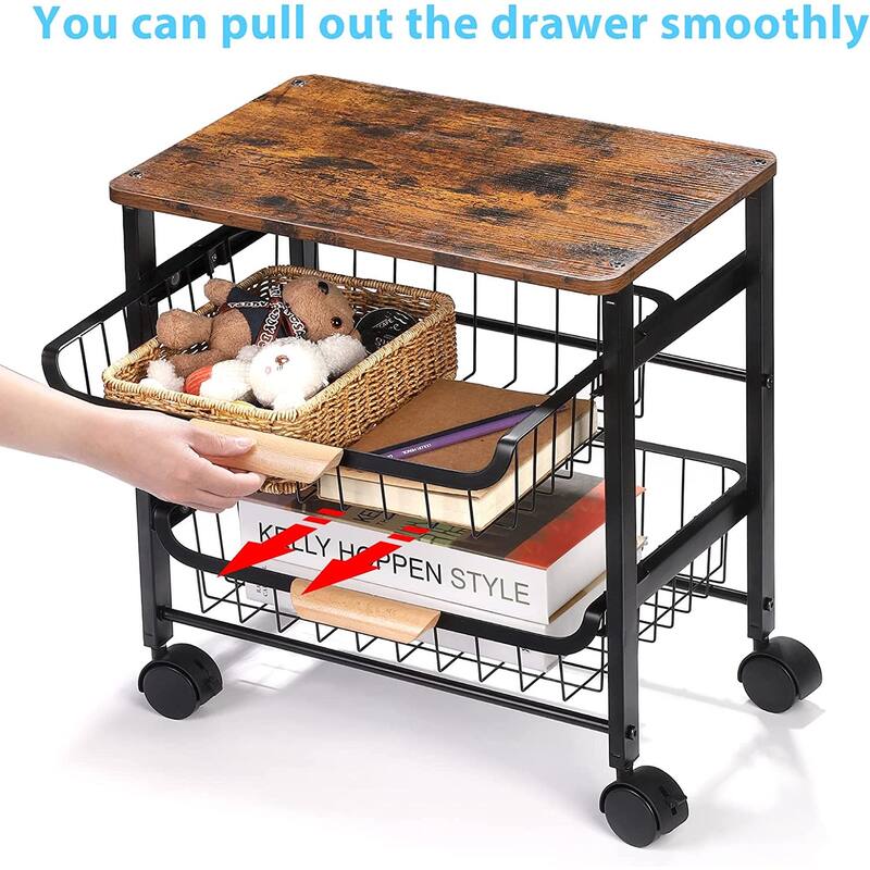 Kitchen Storage Rolling Cart on Wheels