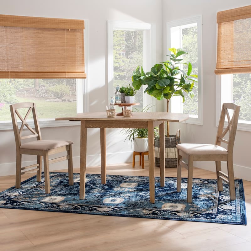 Piedmonth Solid Wood Square Drop Leaf Dining Table