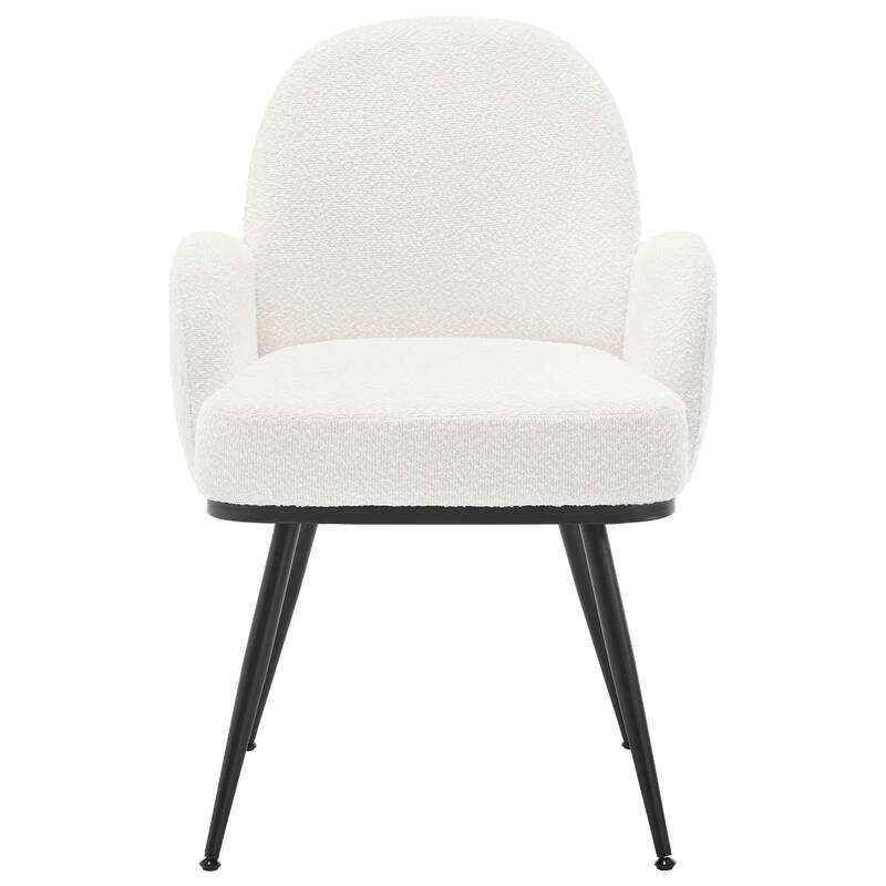 Fabric Upholstered Dining Chairs Set of 2/4 with Arms - 34.8"H x 23.2"W x 22.8"D