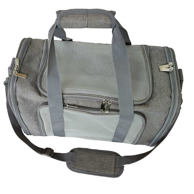 Large Carrier,fits pet up to 19"L*11"W*11"H,max load of 20 lbs (9 kg).Do NOT select the carrier based on weight only - Gray