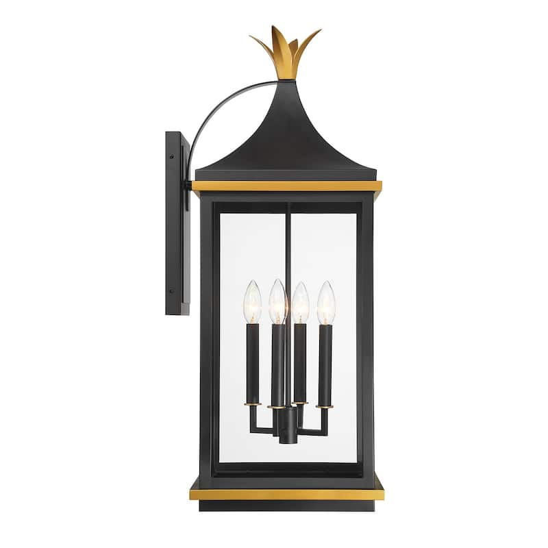 Crystorama Lighting Group SIM-804 Simpson 4 Light 32" Tall Outdoor