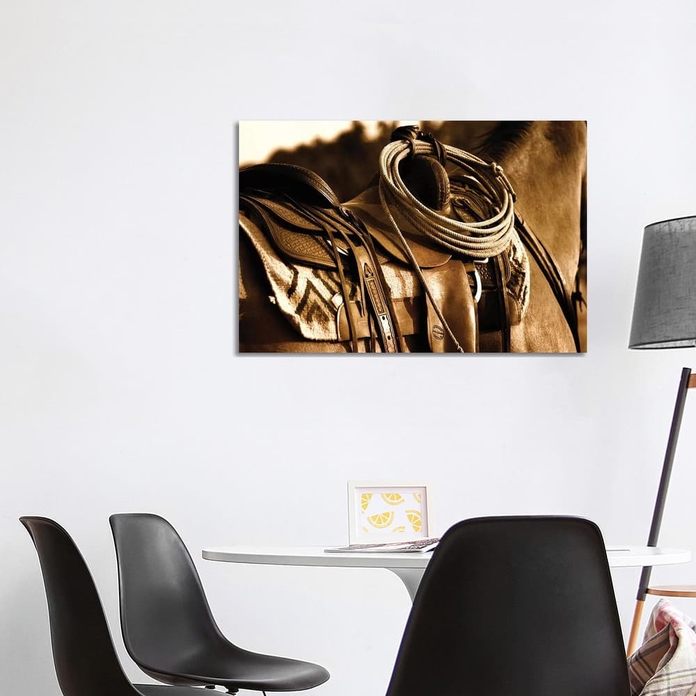 iCanvas "Western Saddle" by Rhonda Thompson Canvas Print