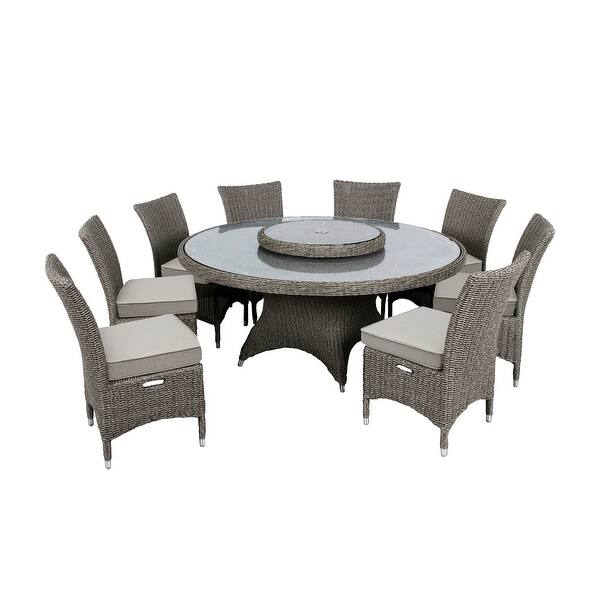 Shop Martha Stewart Highfield 9 Piece Round Patio Dining Set Overstock 31301771