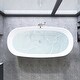 preview thumbnail 6 of 17, London Freestanding Acrylic Soaking Bathtub
