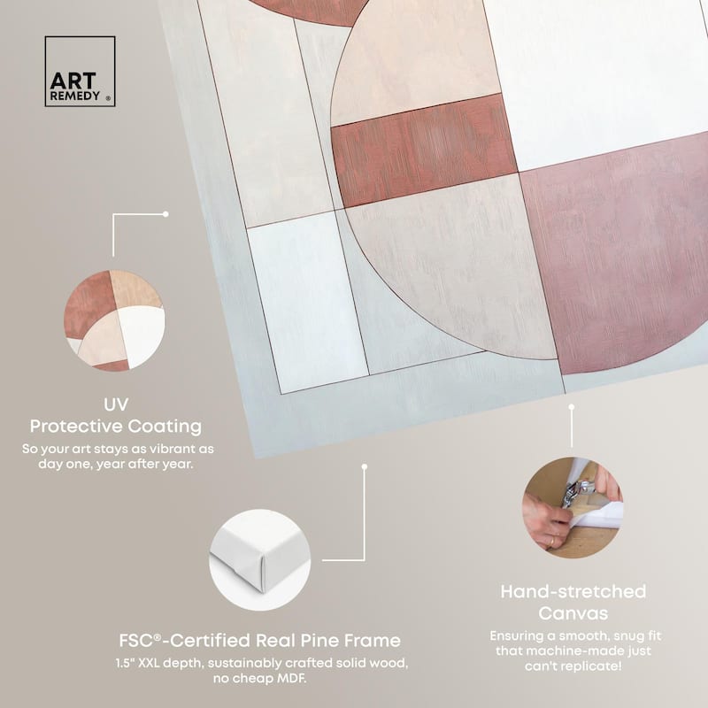 Modernist Circles I Canvas by Art Remedy, Gallery Wrapped