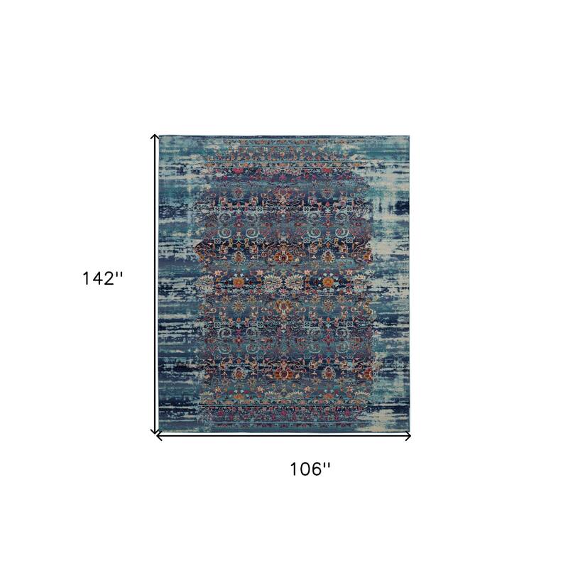 HomeRootsFloral Transitional Rectangle Area Rug - 142' X '106' X '0.5