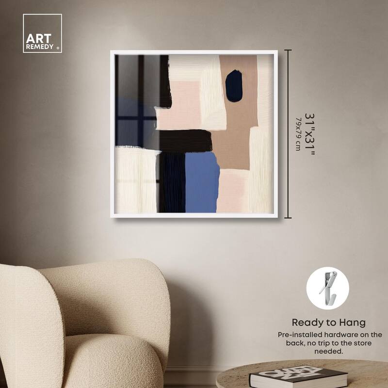 Blue Quietude II Shadowbox by Art Remedy