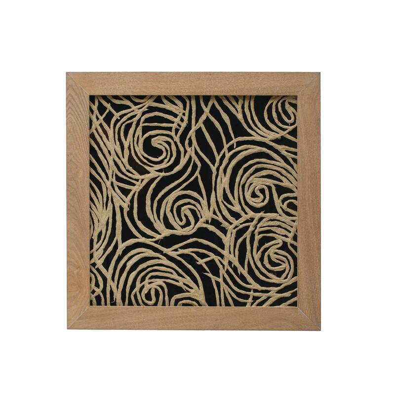 Framed Wall Art with Glass Cover - 18.9"L x 0.8"W x 18.9"H