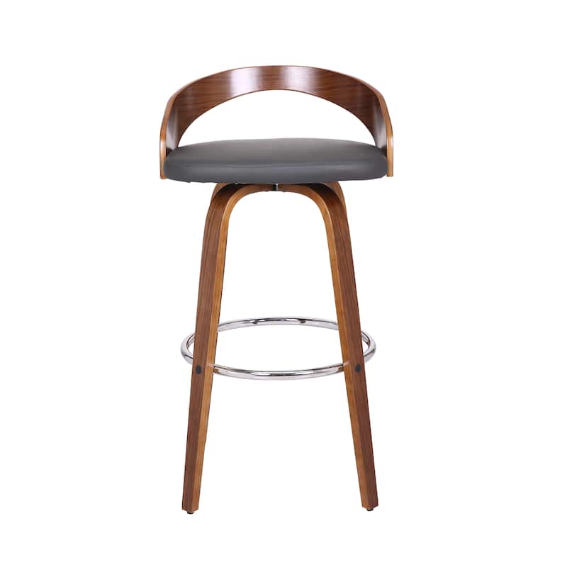 Carson Carrington Solavagen Mid-Century Modern Swivel Counter or Bar Stool