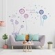 preview thumbnail 2 of 5, Walplus Large Purple Dandelions And Butterflies Nursery Wall Stickers Decals
