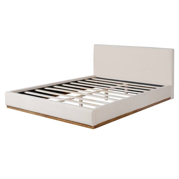 Christopher Knight Home- Colette Boucle Upholstered Bed with Headboard