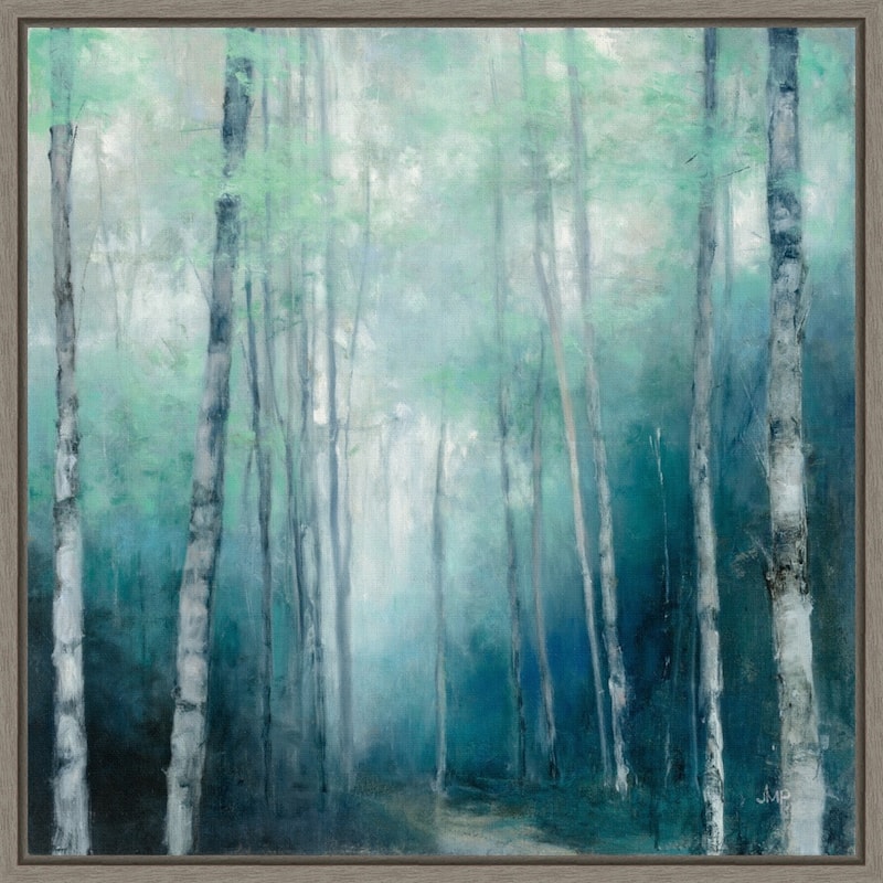 To the Woods (Trees) by Wild Apple Framed Canvas Art