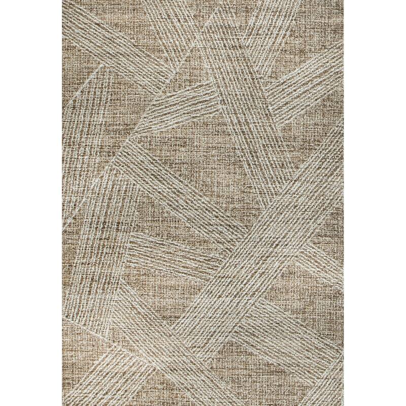 Bashian Nathanial Taupe Transitional Area Rug