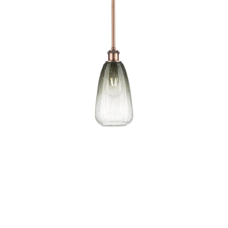 Innovations Lighting 516-1S-13-6 Brookhaven Almond Pendant Brookhaven - Antique Copper / Slate
